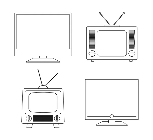 Tv 화면 아이콘 — 스톡 벡터