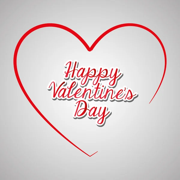 Happy Valentijnsdag kleurrijke kaart — Stockvector