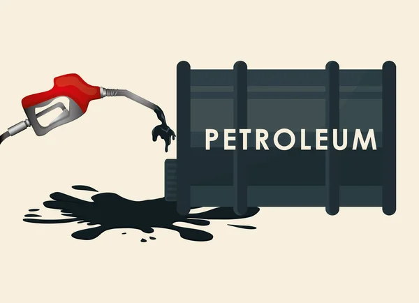 Petroleum pris design — Stock vektor