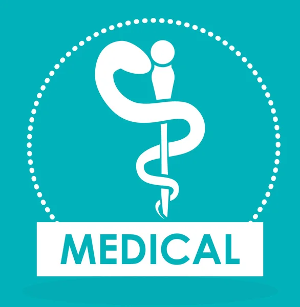 Diseño de estilo de vida médico y saludable — Vector de stock