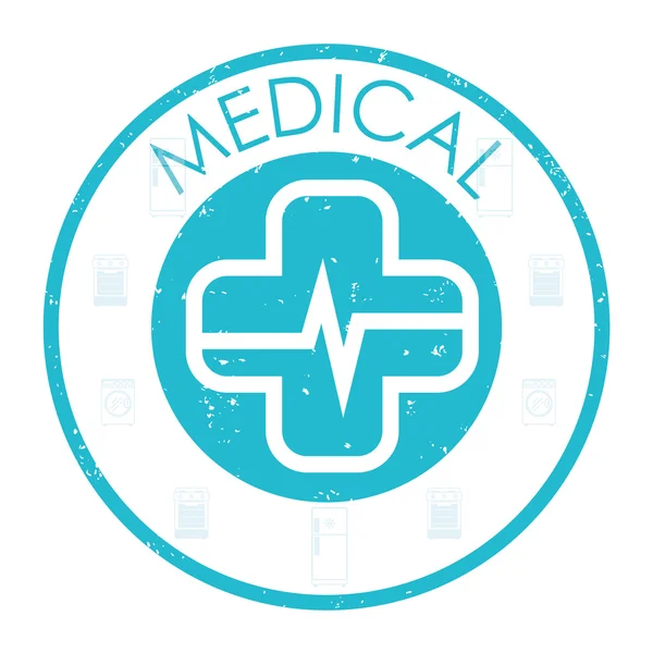 Diseño de estilo de vida médico y saludable — Archivo Imágenes Vectoriales