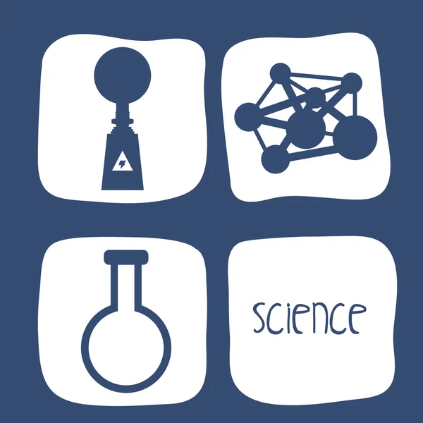 Science icons design — Stock Vector