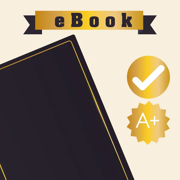 Projekt e-learningu i ebook — Wektor stockowy
