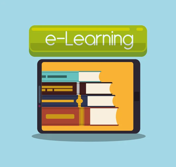 Elearning und ebook design — Stockvektor