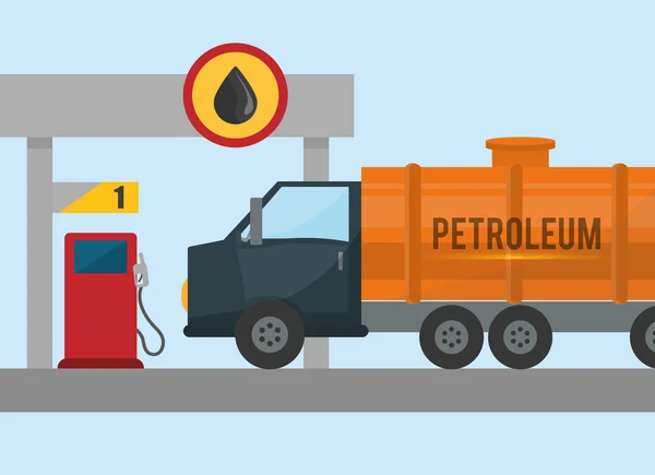 Petroleum price design — Stock Vector