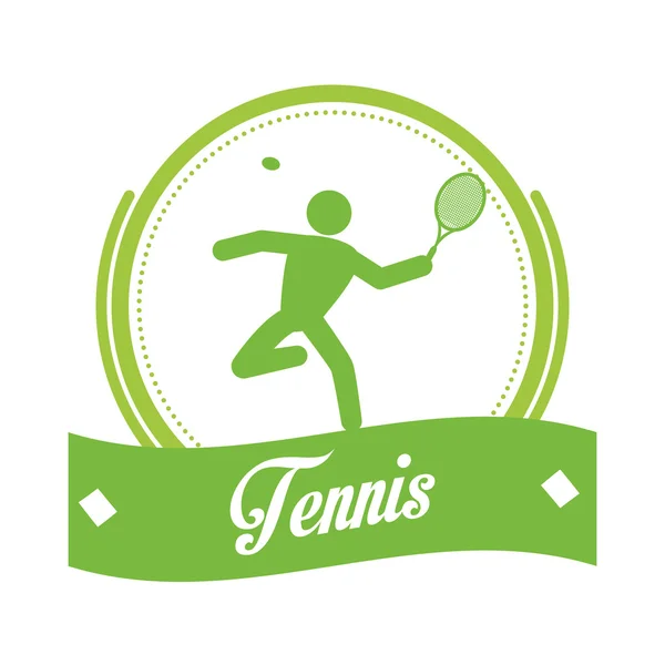 Disegno di sport di tennis — Vettoriale Stock