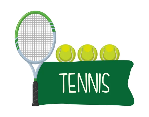 Tenisové sportovní design — Stockový vektor