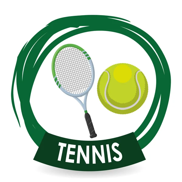 Desain olahraga tenis - Stok Vektor