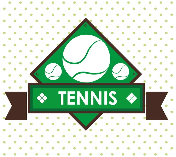 Tennis design sportif — Image vectorielle