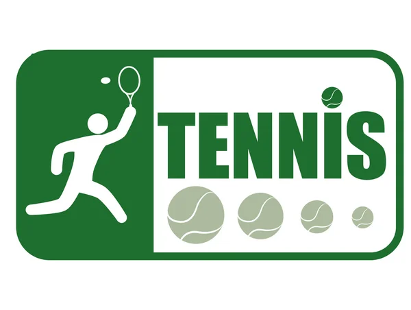 Tennis design sportif — Image vectorielle