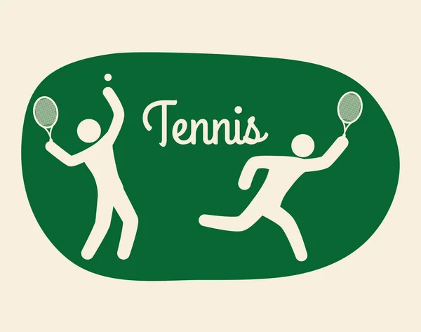 Tenis deporte diseño — Vector de stock