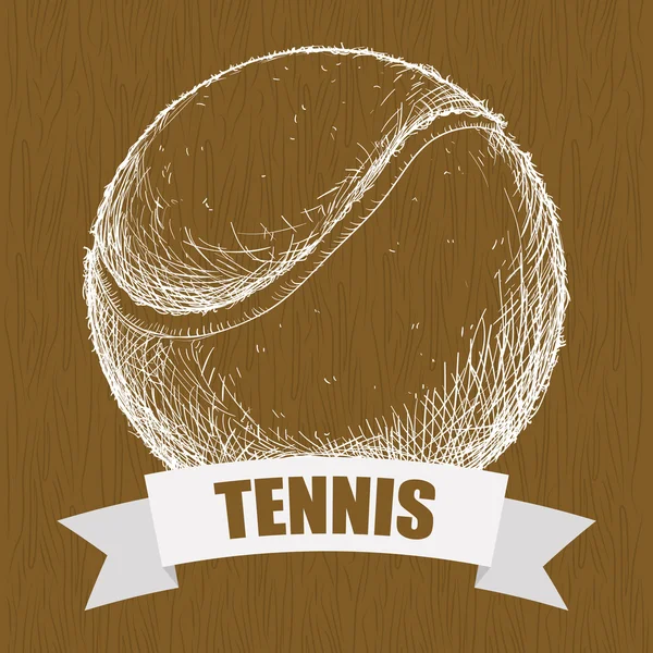 Handauslosung Tennisballe — Stockvektor