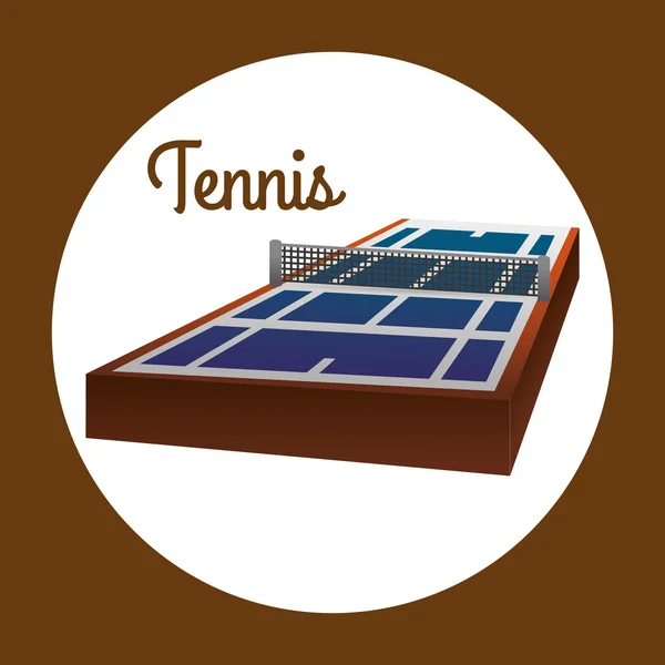 Korty tenisowe sport projekt — Wektor stockowy