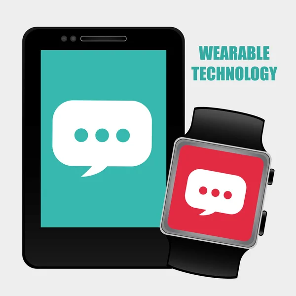 Design de tecnologia wearable —  Vetores de Stock