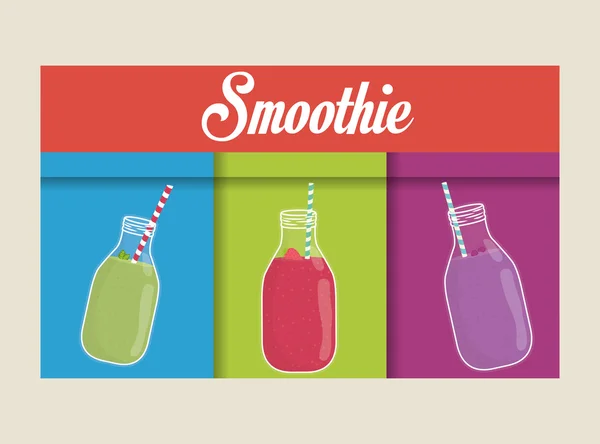 Conception d'icônes Smoothie — Image vectorielle