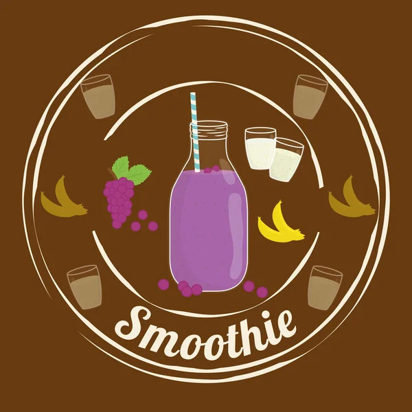 Conception d'icônes Smoothie — Image vectorielle