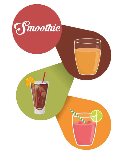 Conception d'icônes Smoothie — Image vectorielle