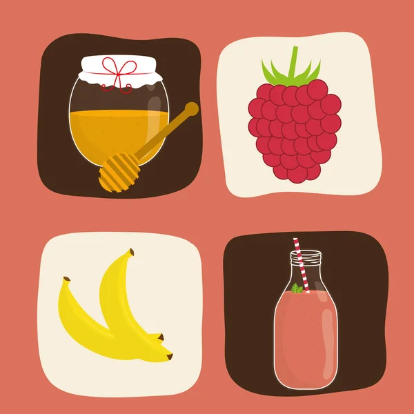 Smoothie icons design — Stock Vector