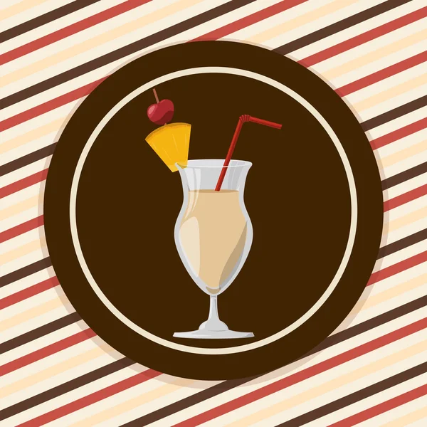 Cocktail icons design — Stock Vector