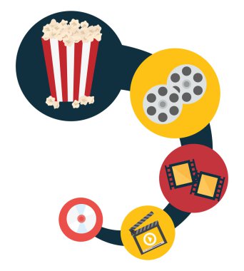 Sinema simgeleri tasarım