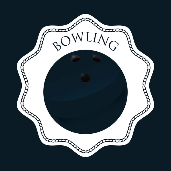 Design von Bowling-Ikonen — Stockvektor