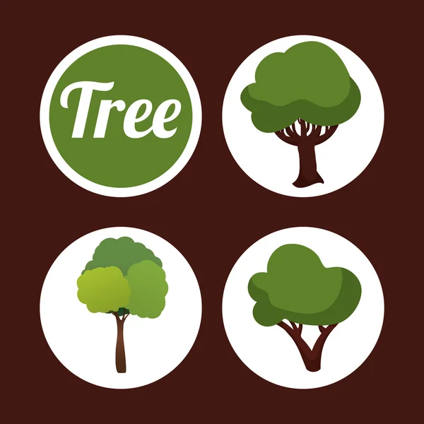 Eco tree design — Stock Vector