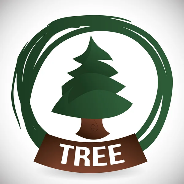 Eco tree design — Stock Vector
