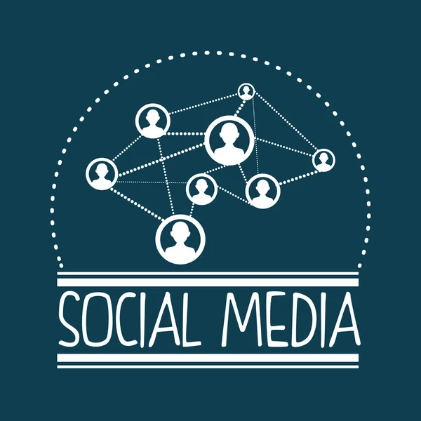 Design de mídia social — Vetor de Stock