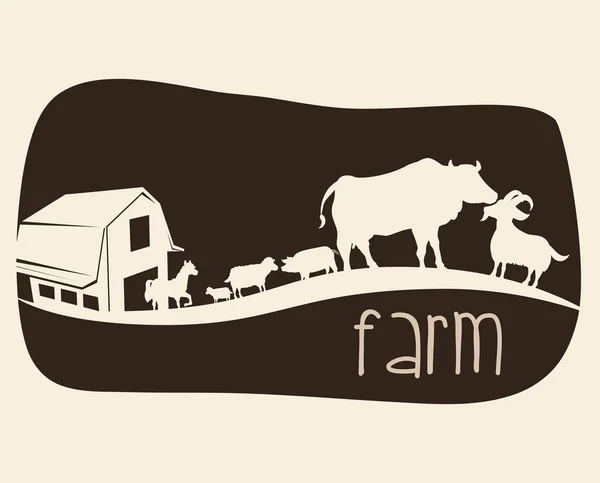 Концепция фермы — стоковый вектор