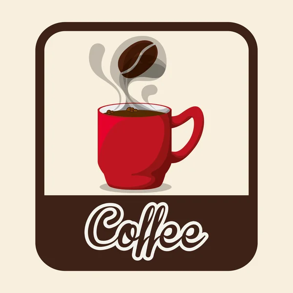 Design von Cofee-Symbolen — Stockvektor