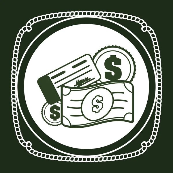 Money icons design — Stock Vector