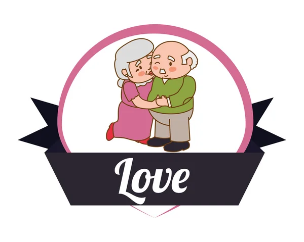 Amore e design di icone romantiche — Vettoriale Stock