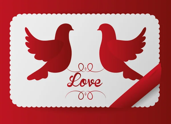 Amor y diseño de iconos románticos — Vector de stock
