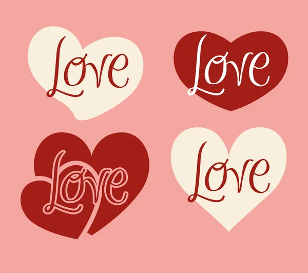 Love and romantic icons design — Stock Vector