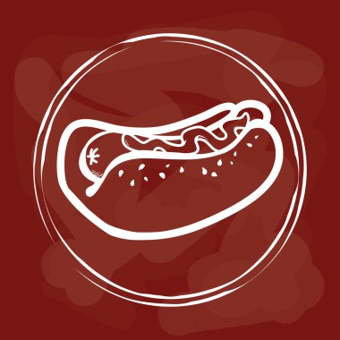 Fast food simgeleri tasarım