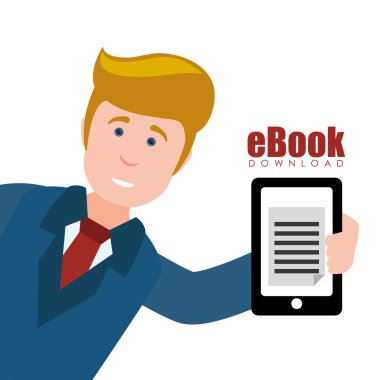 Kitap ve e-öğrenme simgeleri tasarım