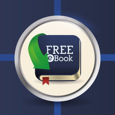 Kitap ve e-öğrenme simgeleri tasarım