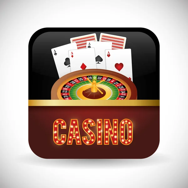 Casino simgeleri tasarım — Stok Vektör