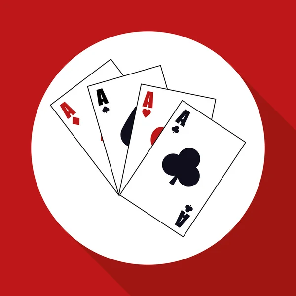 Diseño de iconos de Casino — Vector de stock