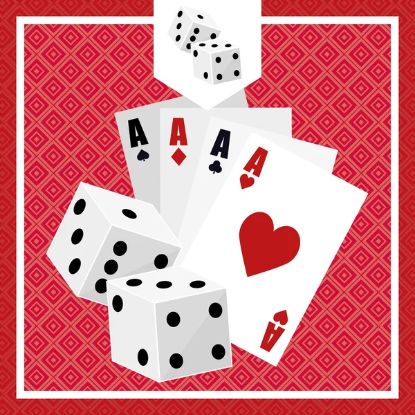 Casino ikony designu — Stockový vektor