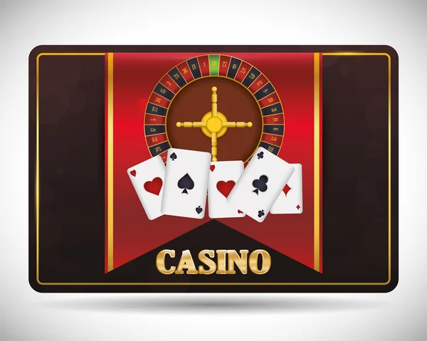 Design von Casino-Symbolen — Stockvektor