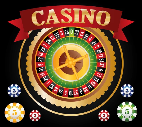 Diseño de iconos de Casino — Archivo Imágenes Vectoriales