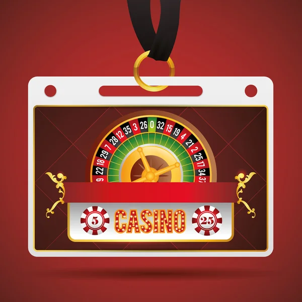 Casino van iconen ontwerp — Stockvector