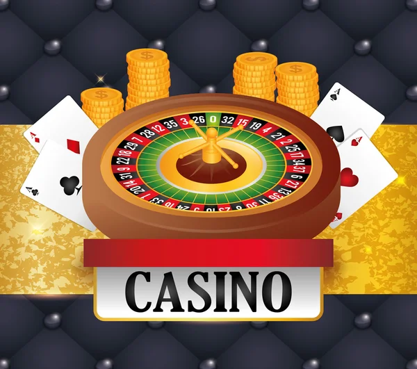 Casino van iconen ontwerp — Stockvector