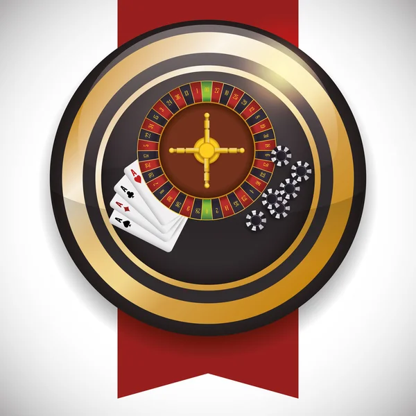 Casino simgeleri tasarım — Stok Vektör