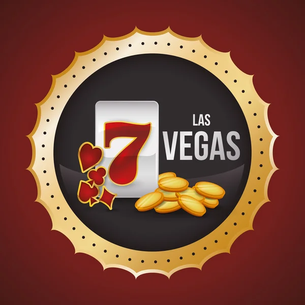 Casino van iconen ontwerp — Stockvector