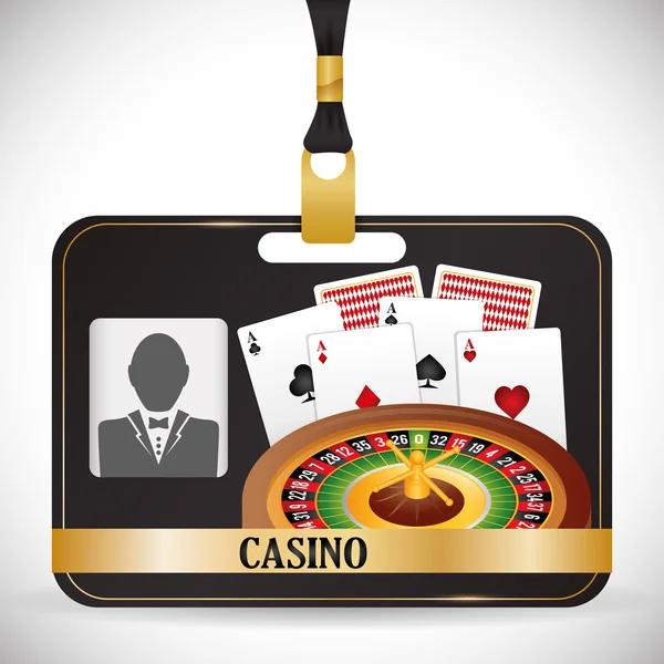 Casino van iconen ontwerp — Stockvector