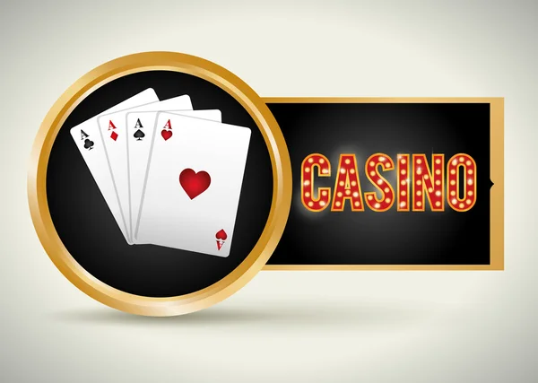 Casino simgeleri tasarım — Stok Vektör