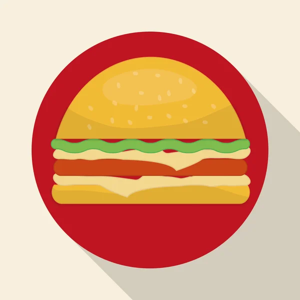 Fast food icônes design — Image vectorielle