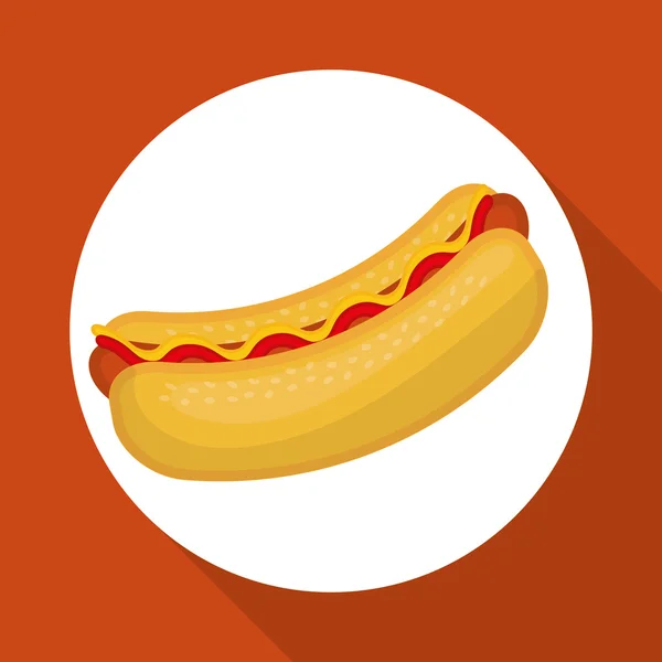 Diseño de iconos de comida rápida — Archivo Imágenes Vectoriales